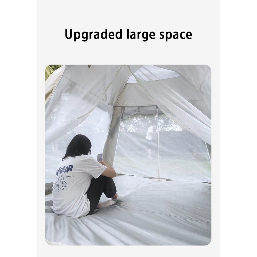 Cheap Goat Tents Portable 4 6 People Outdoor Tent Folding Sun Protective Rainstorm Prevention Four sided Full Automatic Tent   